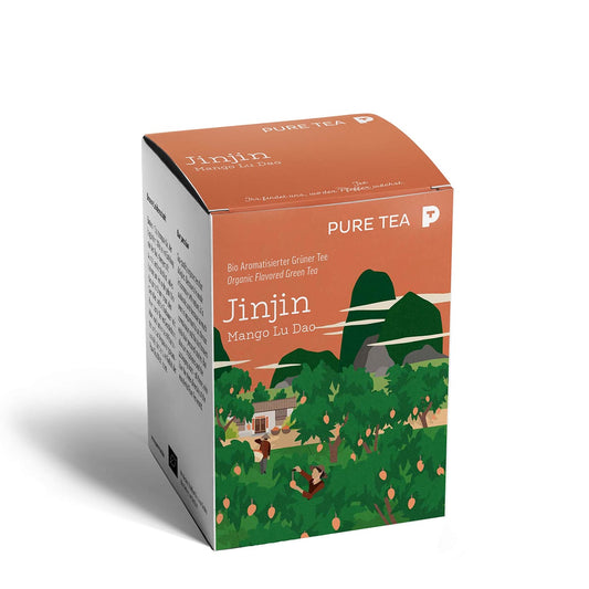 Pure Tea Jijin Mango Lu Dao 15 pk grønn te økologisk 
